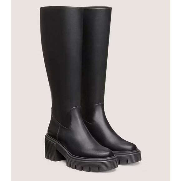 SOHO LEATHER KNEE-HIGH BOOT - Picture 2 of 11